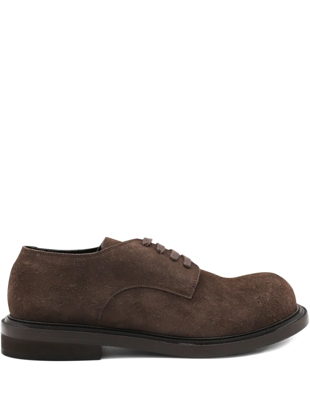 Moschino lace-up suede derby shoes Brown