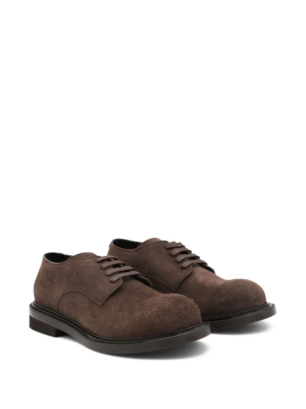 Moschino lace-up Suede Derby Shoes | Brown | FARFETCH display picture 2