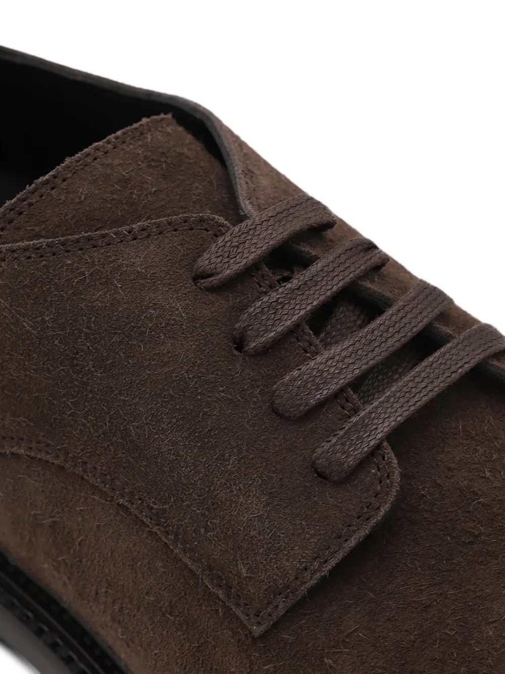 Moschino lace-up suede derby shoes Brown