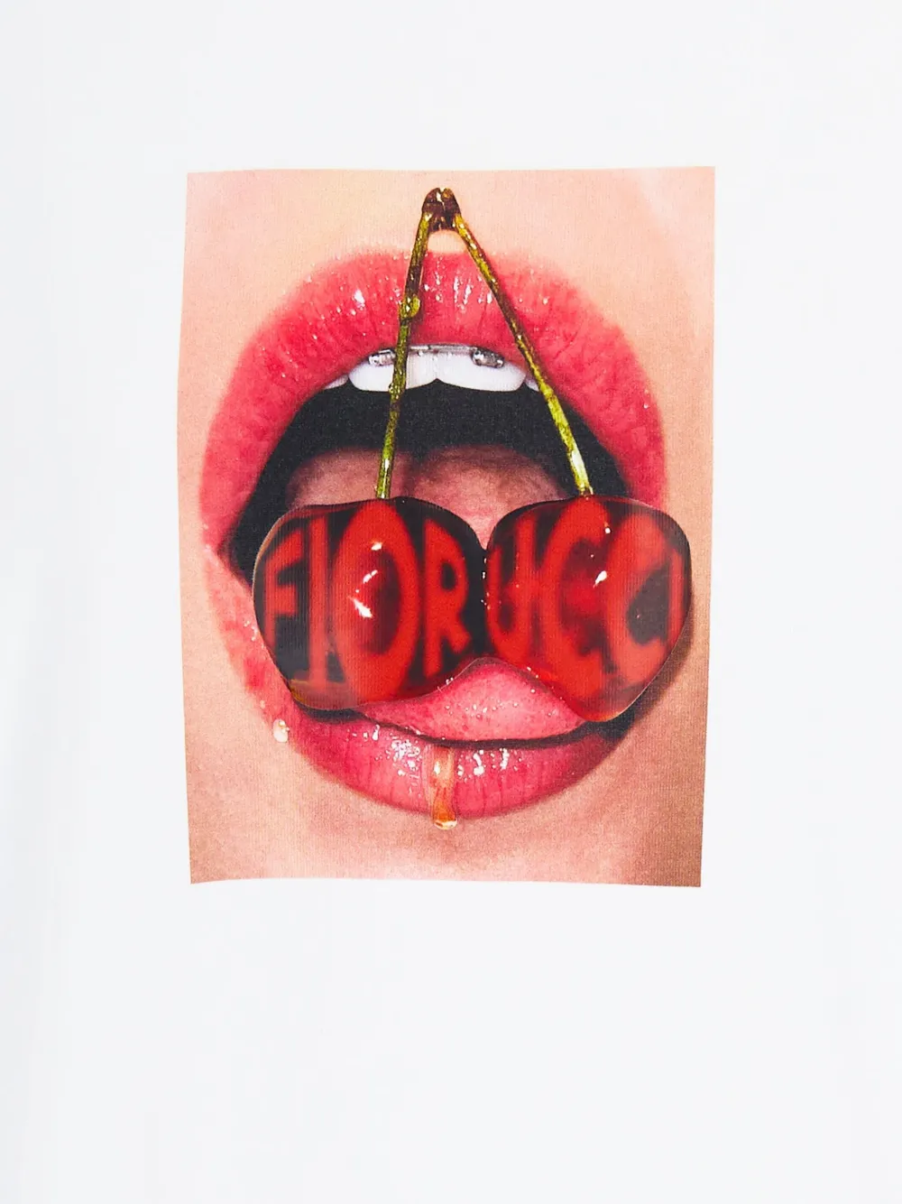 Fiorucci heart-print cotton T-shirt Wit