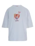 Fiorucci heart-print cotton T-shirt - White