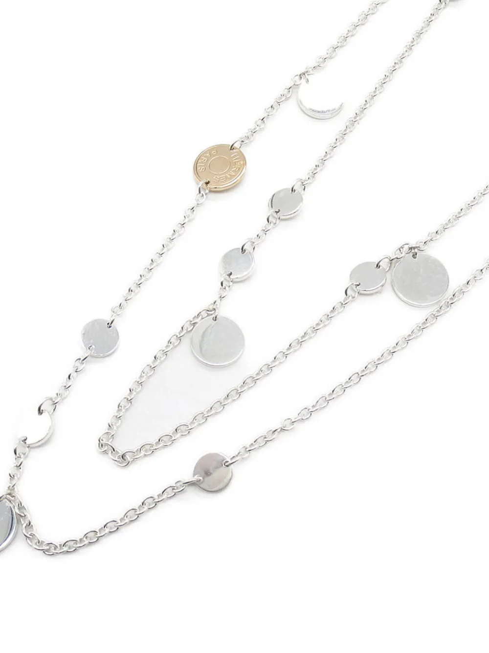 Hermès Pre-Owned 2015-2025 Sterling Silver Ex-Libris Confettis Long Hermès Pre-Owned 2015-2025 Sterling Silver Ex-Libris Confettis Long
