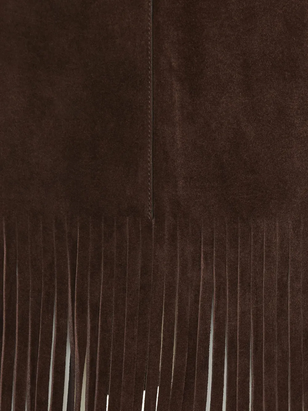 Etro Fringed Suede Mini Skirt In Brown