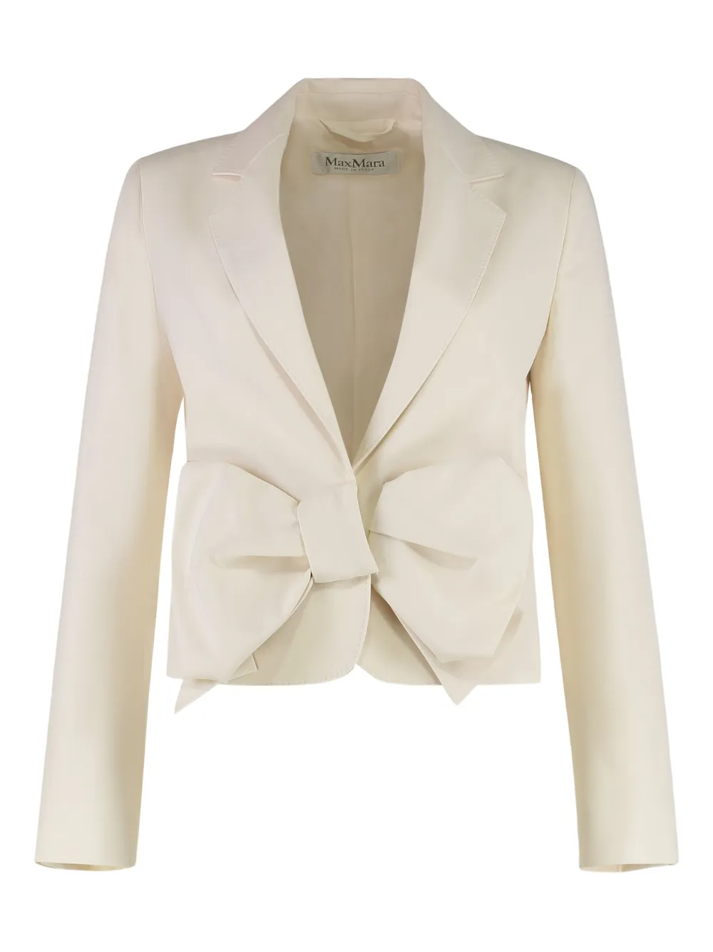 Max Mara bow-detail jacket Wit