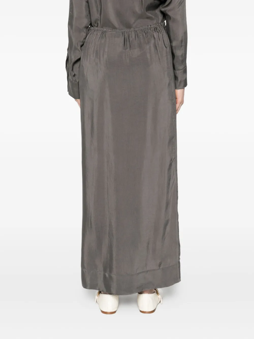 Erika Cavallini Cupro maxi-rok Grijs