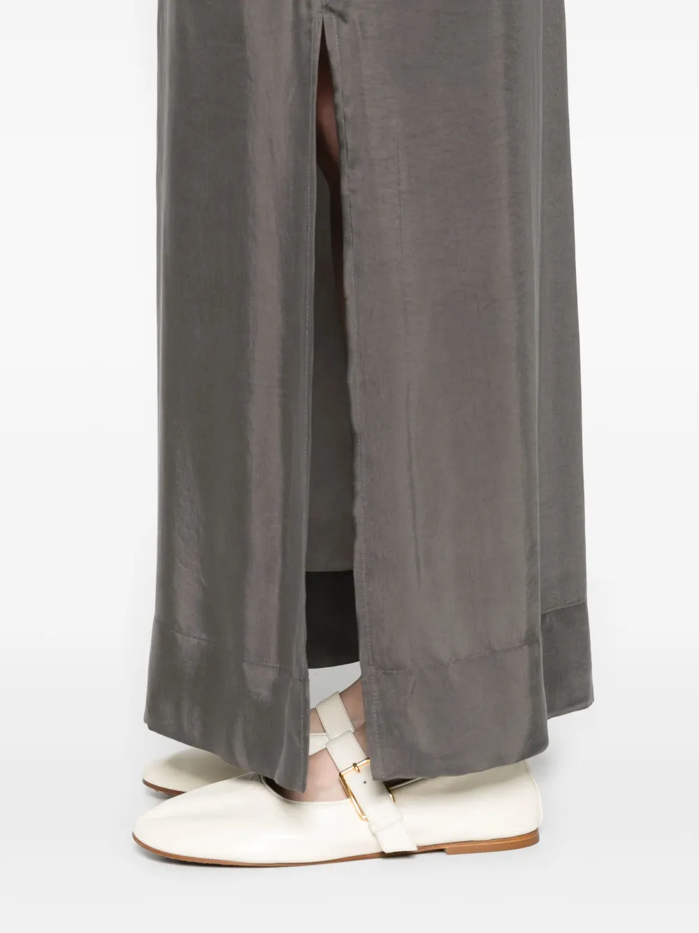 Erika Cavallini Cupro maxi-rok Grijs