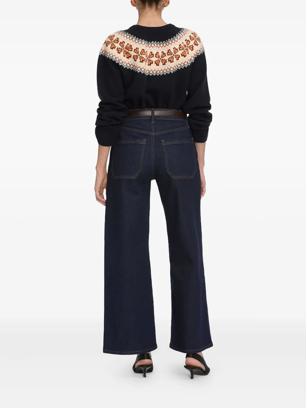 Frame Le Slim Palazzo Jeans In Blue