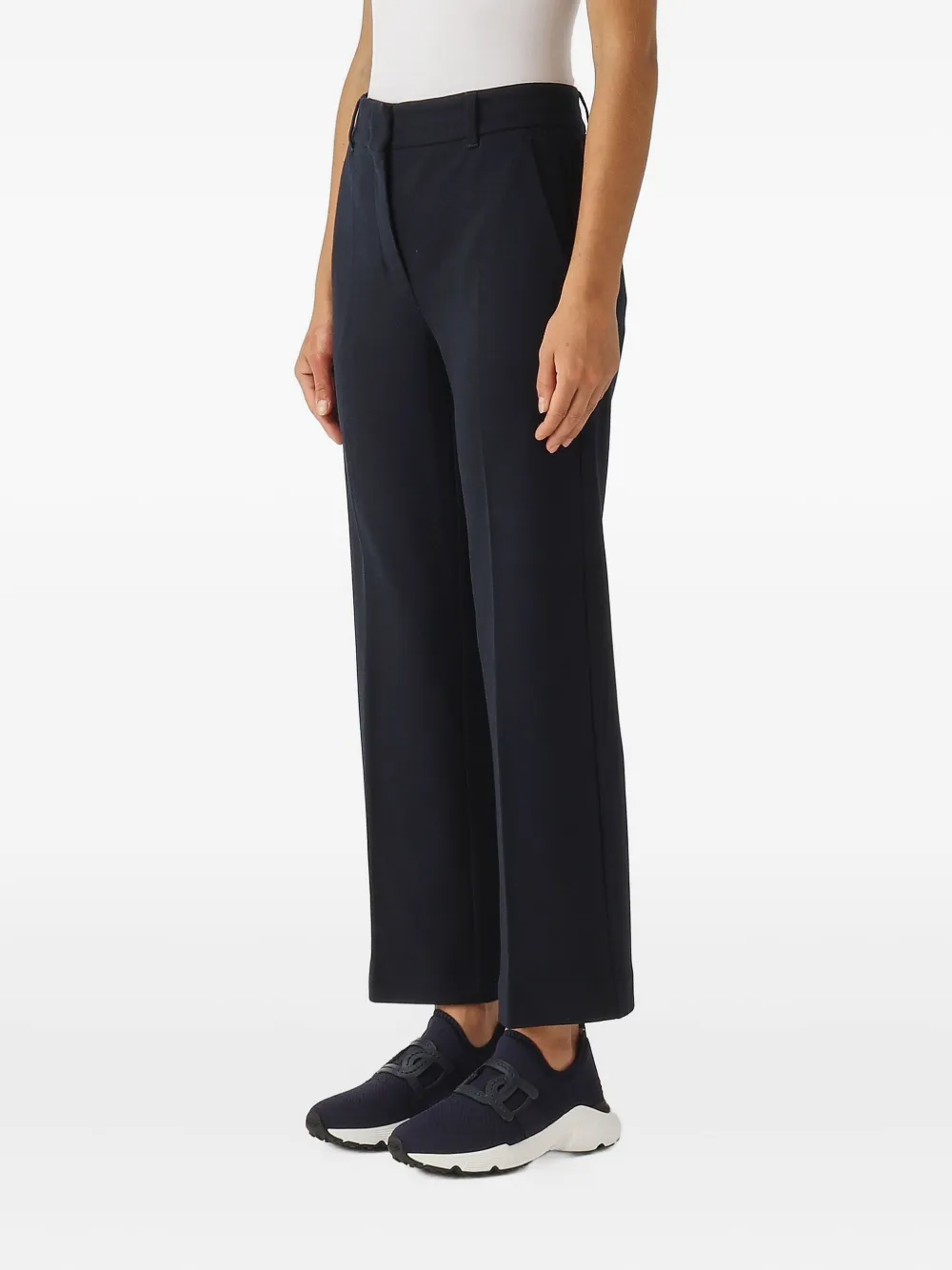 'S Max Mara Broek met riemlussen Blauw