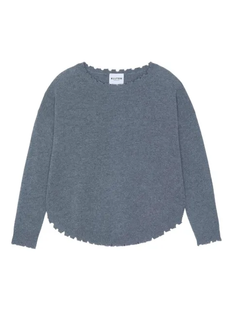 kujten Mela flannel scalloped sweater