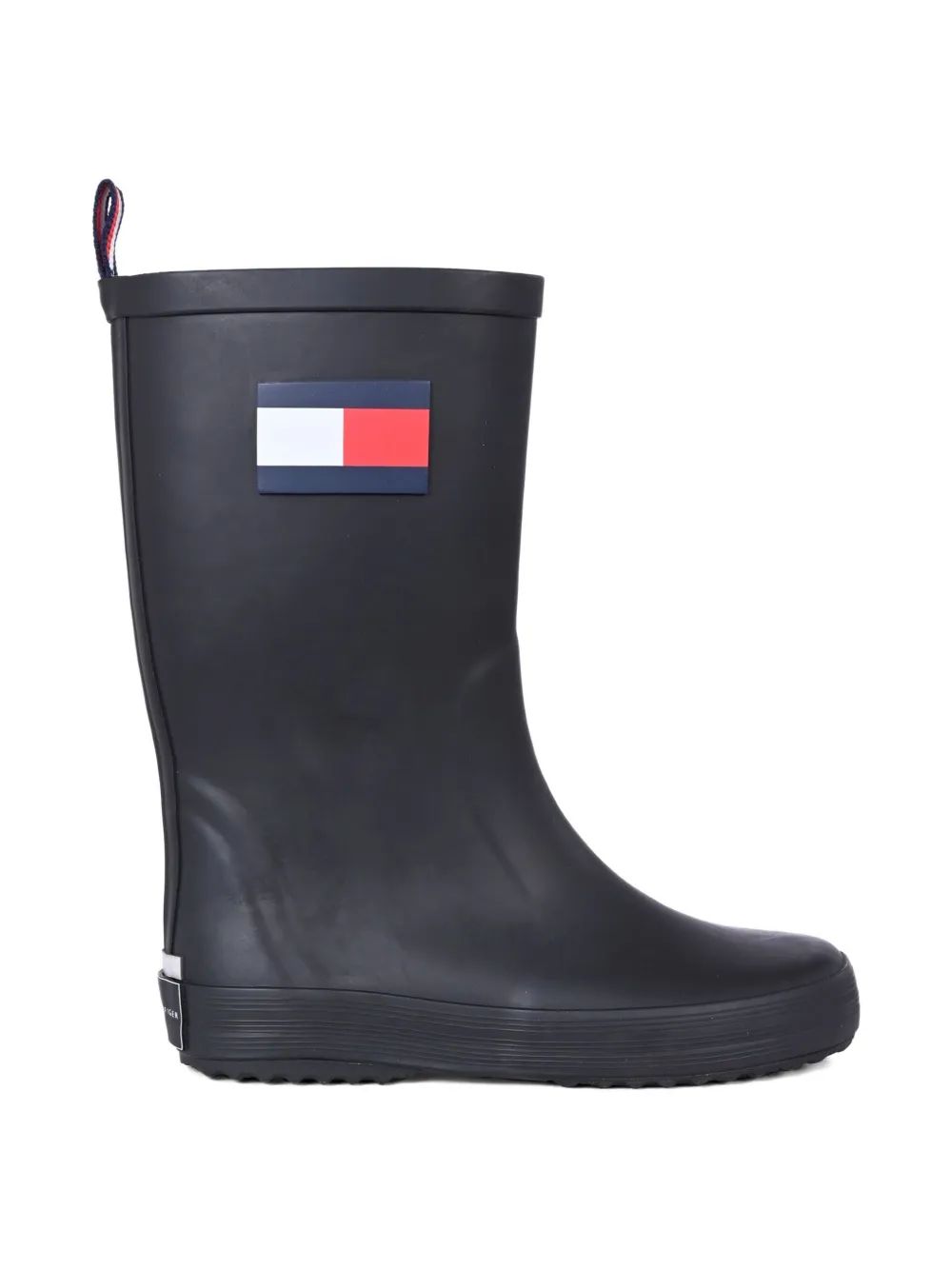 Tommy Hilfiger Junior flag-detail rain boots Black