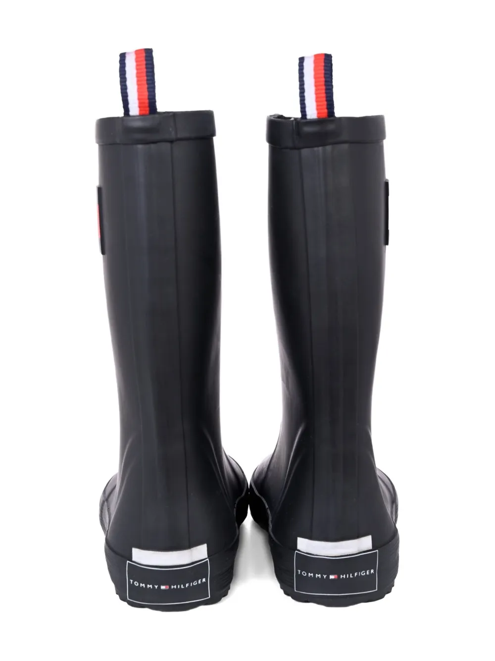 Tommy Hilfiger Junior flag-detail rain boots Black