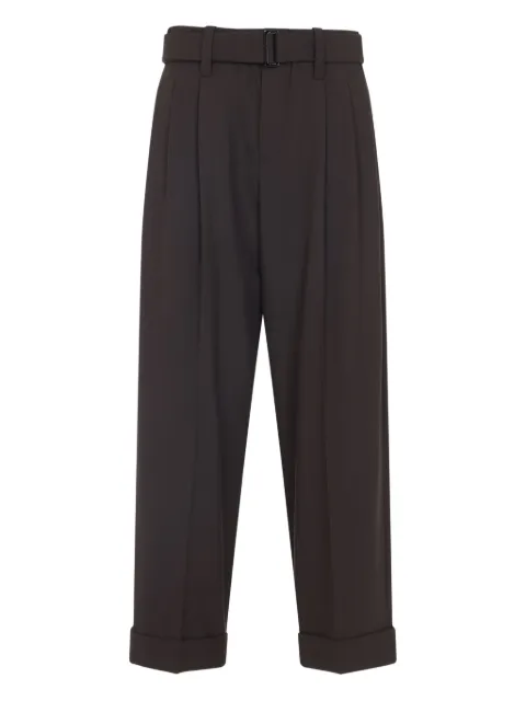 Brunello Cucinelli pantalon droit à design plissé