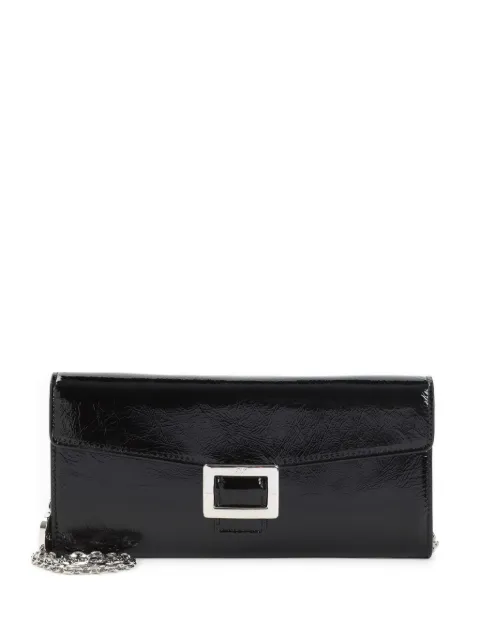 Roger Vivier Belle Vivier patent-leather chain-strap clutch bag