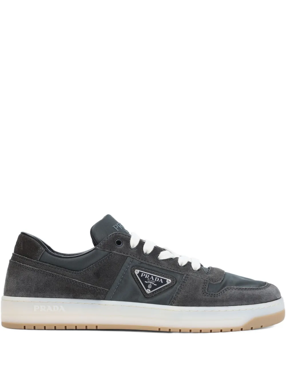 Prada Downtown suède sneakers Grijs