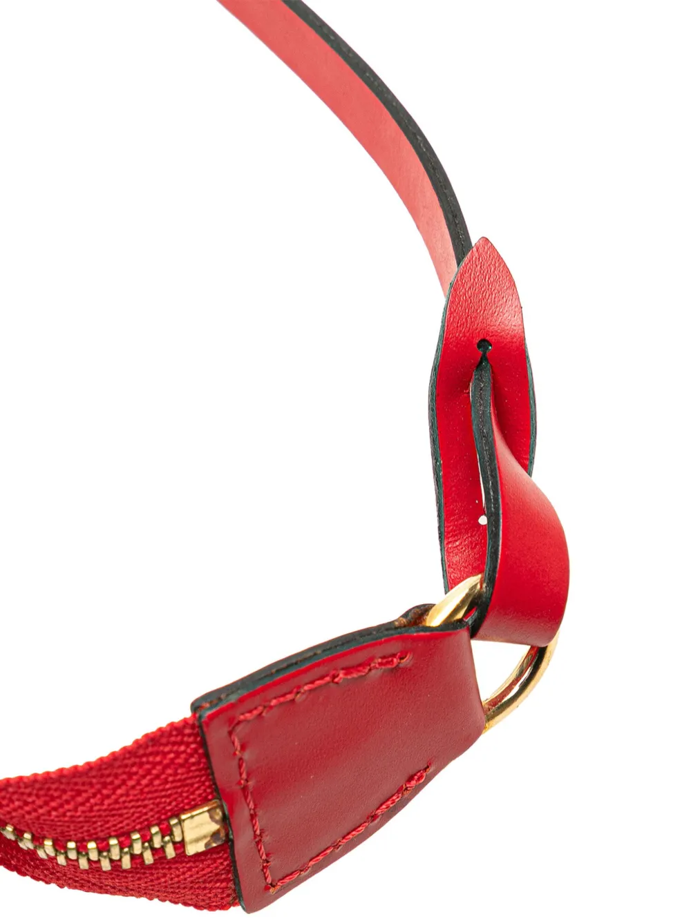Pre-owned Louis Vuitton 2002 Epi Pochette Accessoires Shoulder Bag In Red