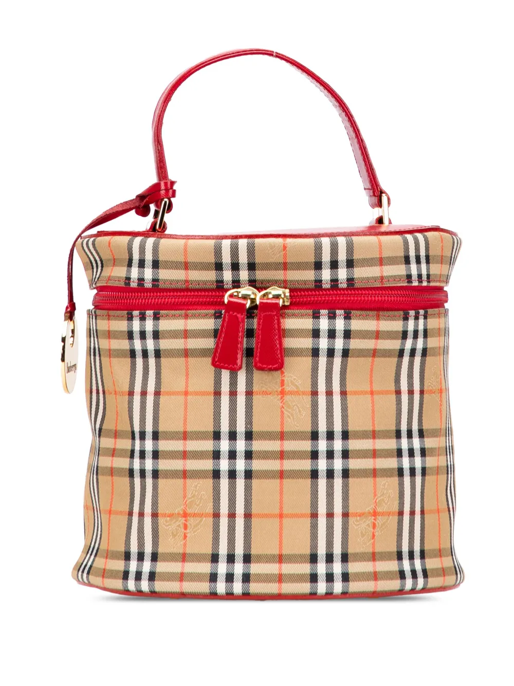 Burberry Pre-Owned 20th Century Haymarket Check Canvas vanity bag - Burberry Pre-Owned 20th Century Haymarket Check Canvas vanity bag -