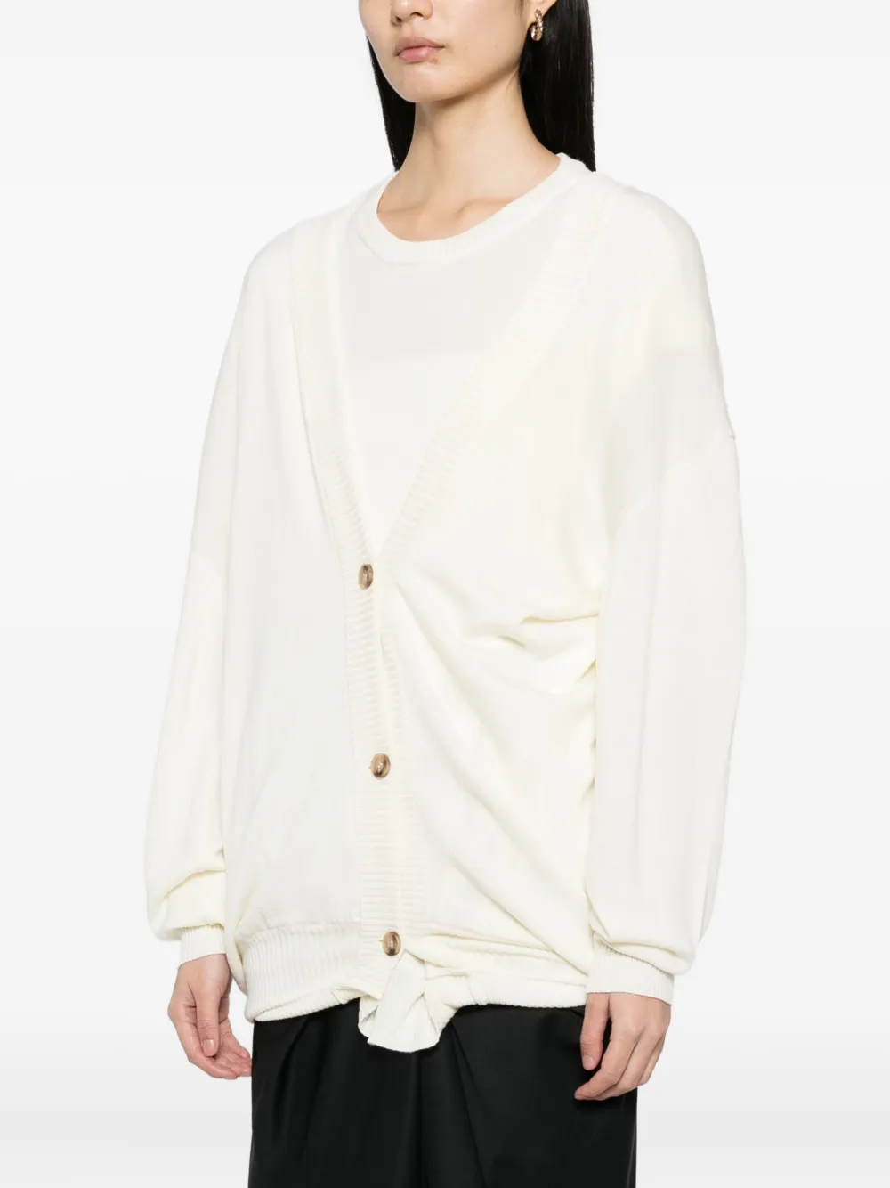 Litkovska Wool Cardigan In Neutral