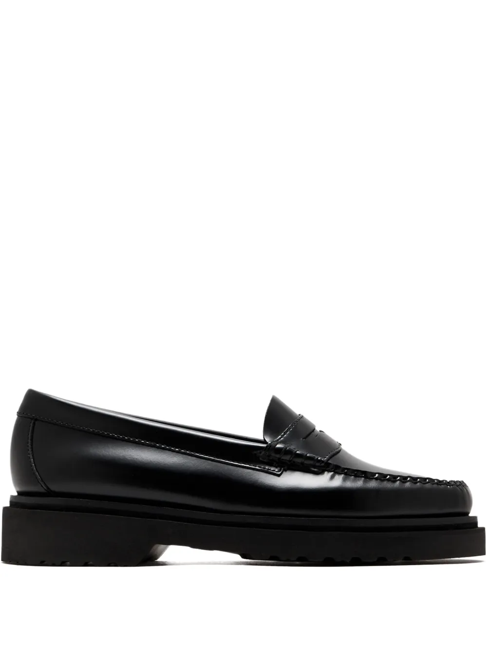 leather penny loafers