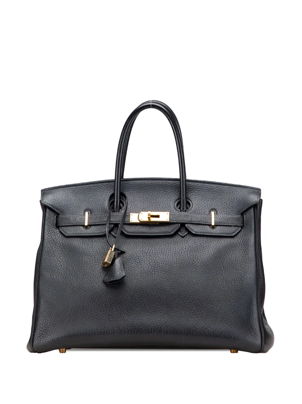 Hermès Pre-Owned 2004 Togo Birkin Retourne 35 handbag | Black | Image 1