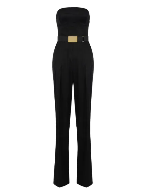Elisabetta Franchi lace-up belted jumpsuit