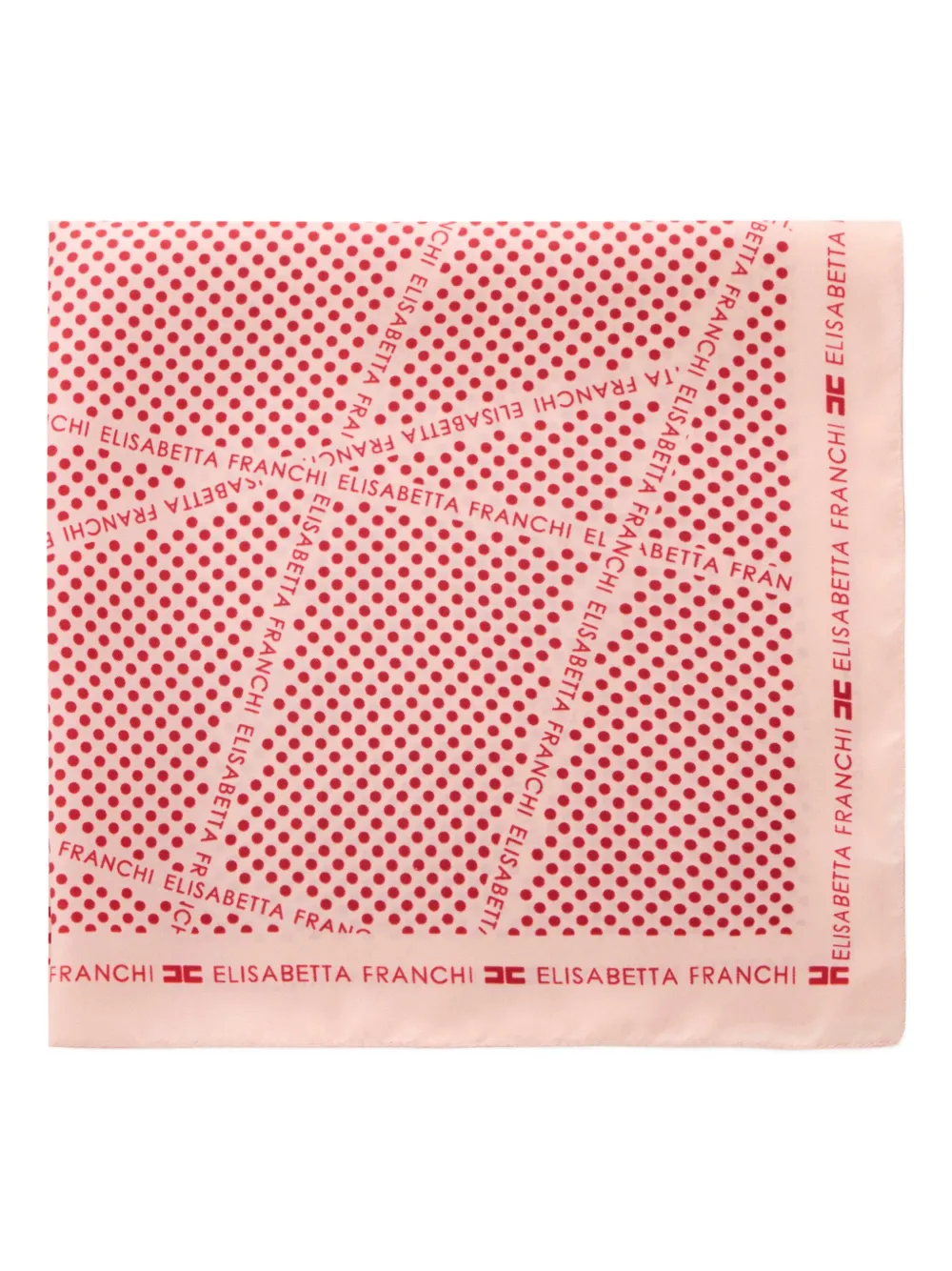 polka-dot twill scarf