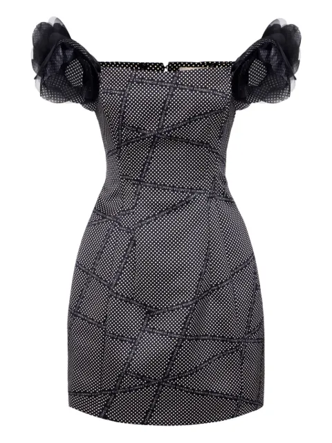 Elisabetta Franchi polka-dot mini cocktail dress