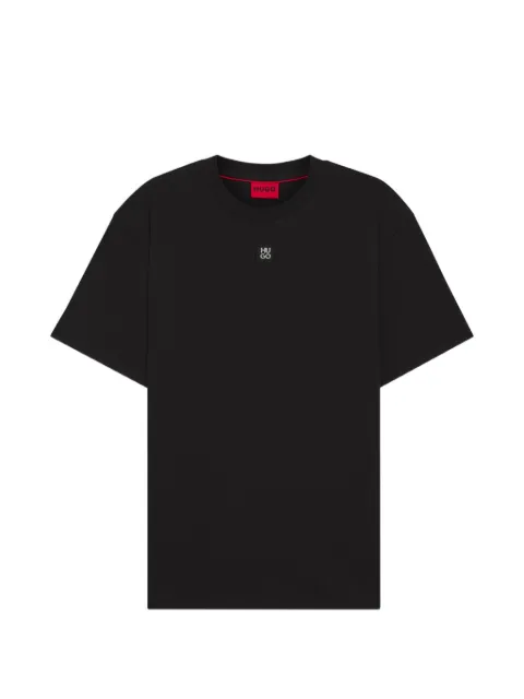 HUGO logo-patch cotton T-shirt