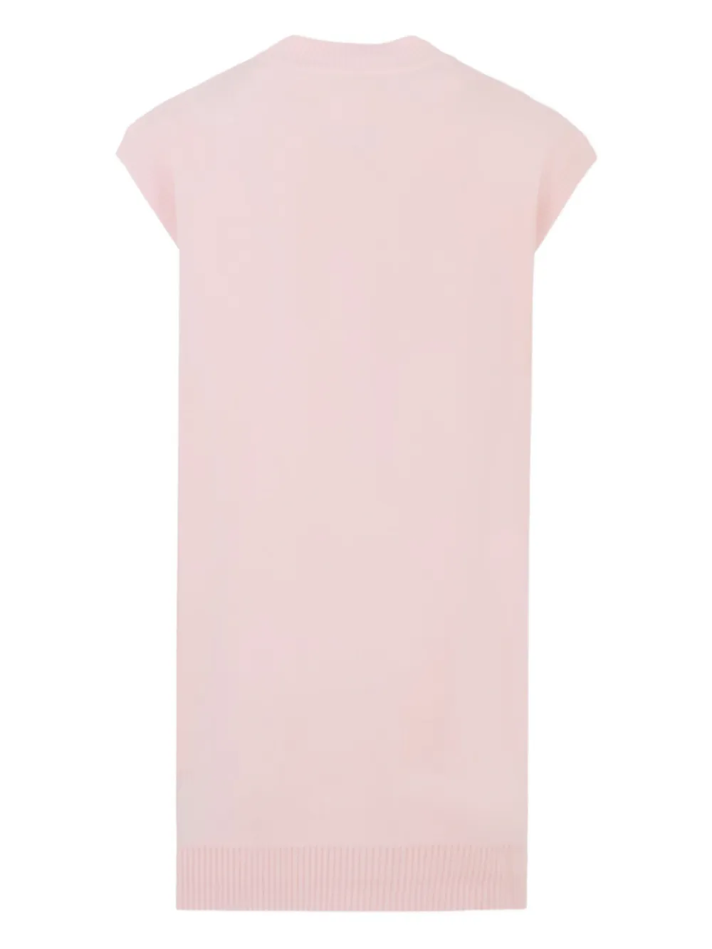 Fendi Kids logo-embroidered sleeveless dress Roze