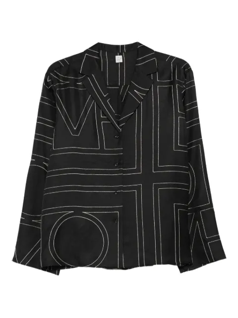 TOTEME monogram print shirt