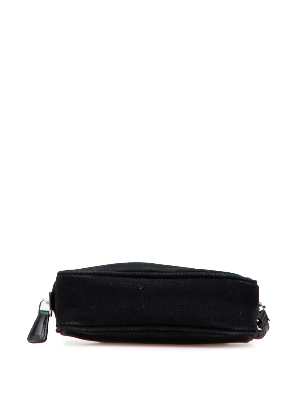 Pre-owned Prada 2000-2025 Canvas Canapa Pouch In Black