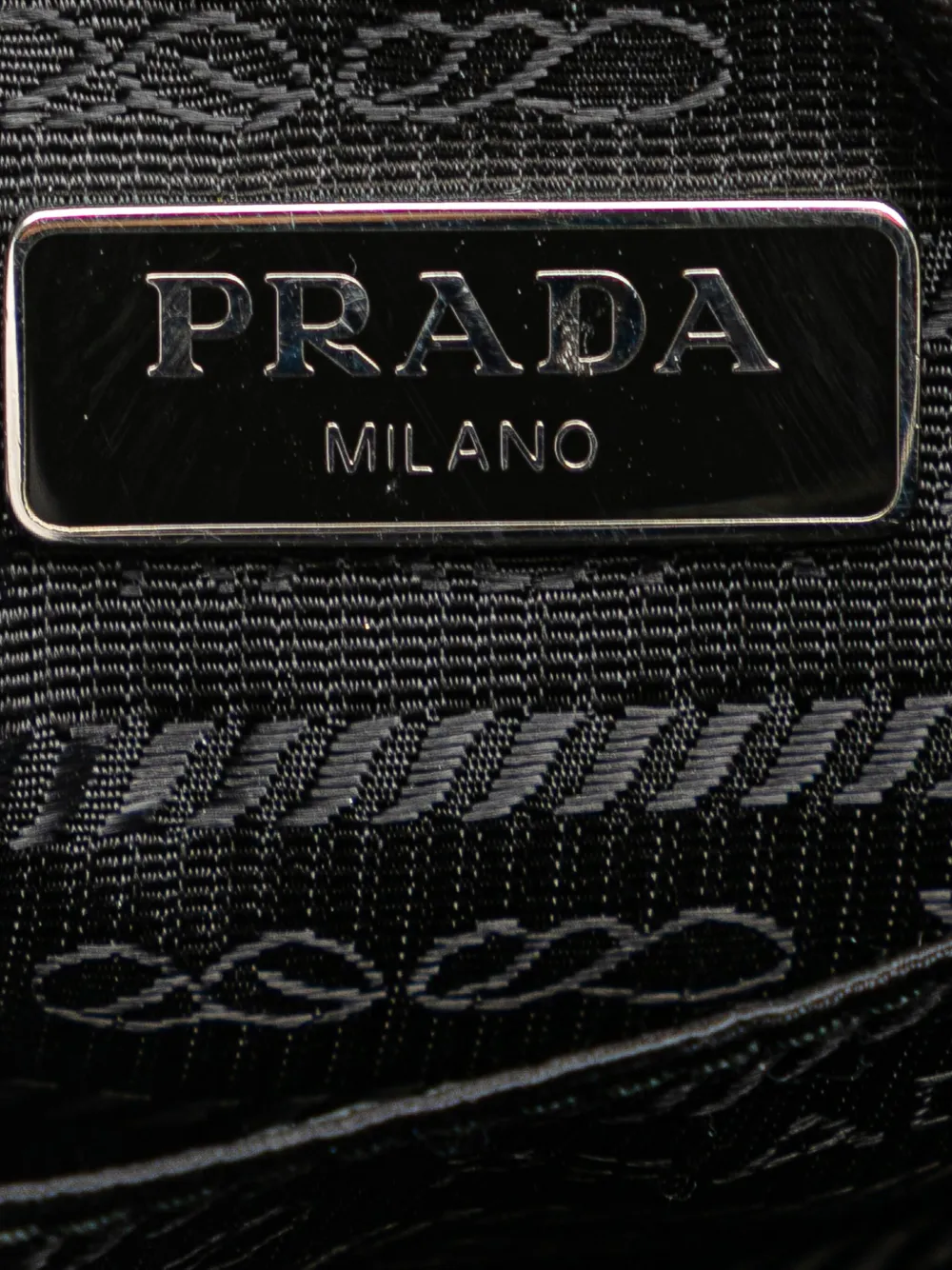 Pre-owned Prada 2000-2025 Canvas Canapa Pouch In Black