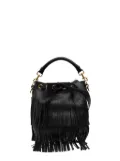 Saint Laurent Pre-Owned 2015 Small Calfskin Emmanuelle Fringe bucket bag - Black