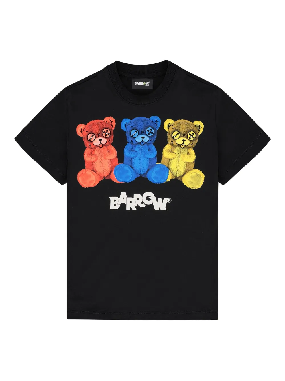 Barrow kids Teddy-print T-shirt - ブラック Barrow kids Teddy-print T-shirt - ブラック