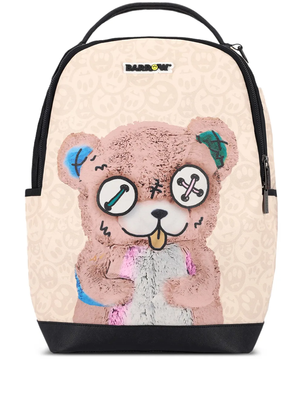 Barrow kids teddy-print backpack | Neutrals | Image 1