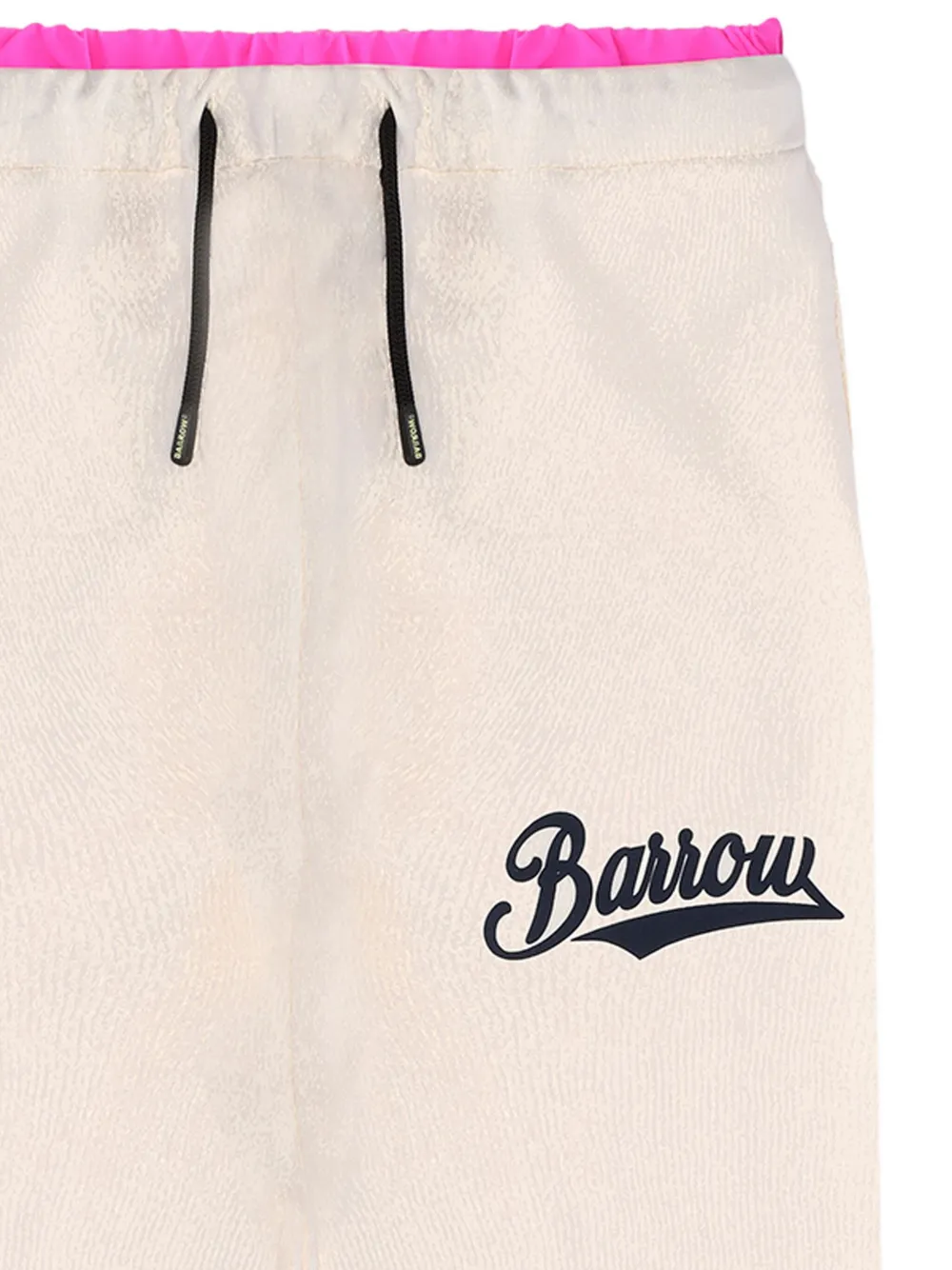 Barrow kids Fleece broek met geborduurd logo Beige