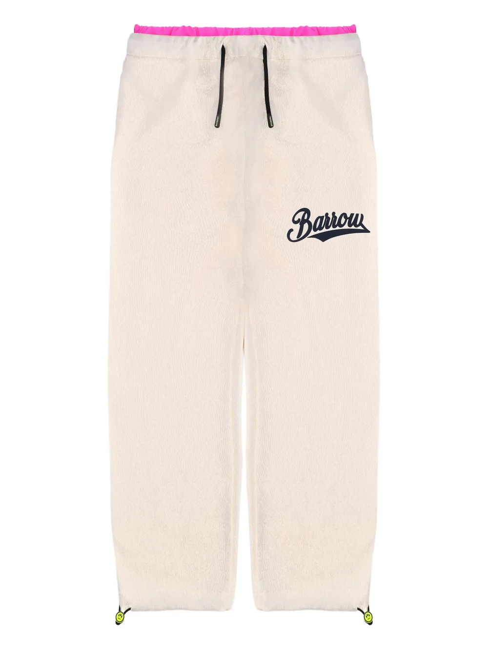Barrow kids fleece logo-embroidered trousers | Neutrals | Image 1