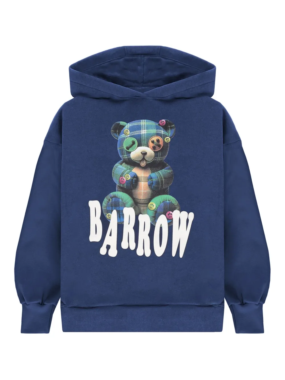 Barrow kids Teddy Tartan hoodie | Blue | Image 1