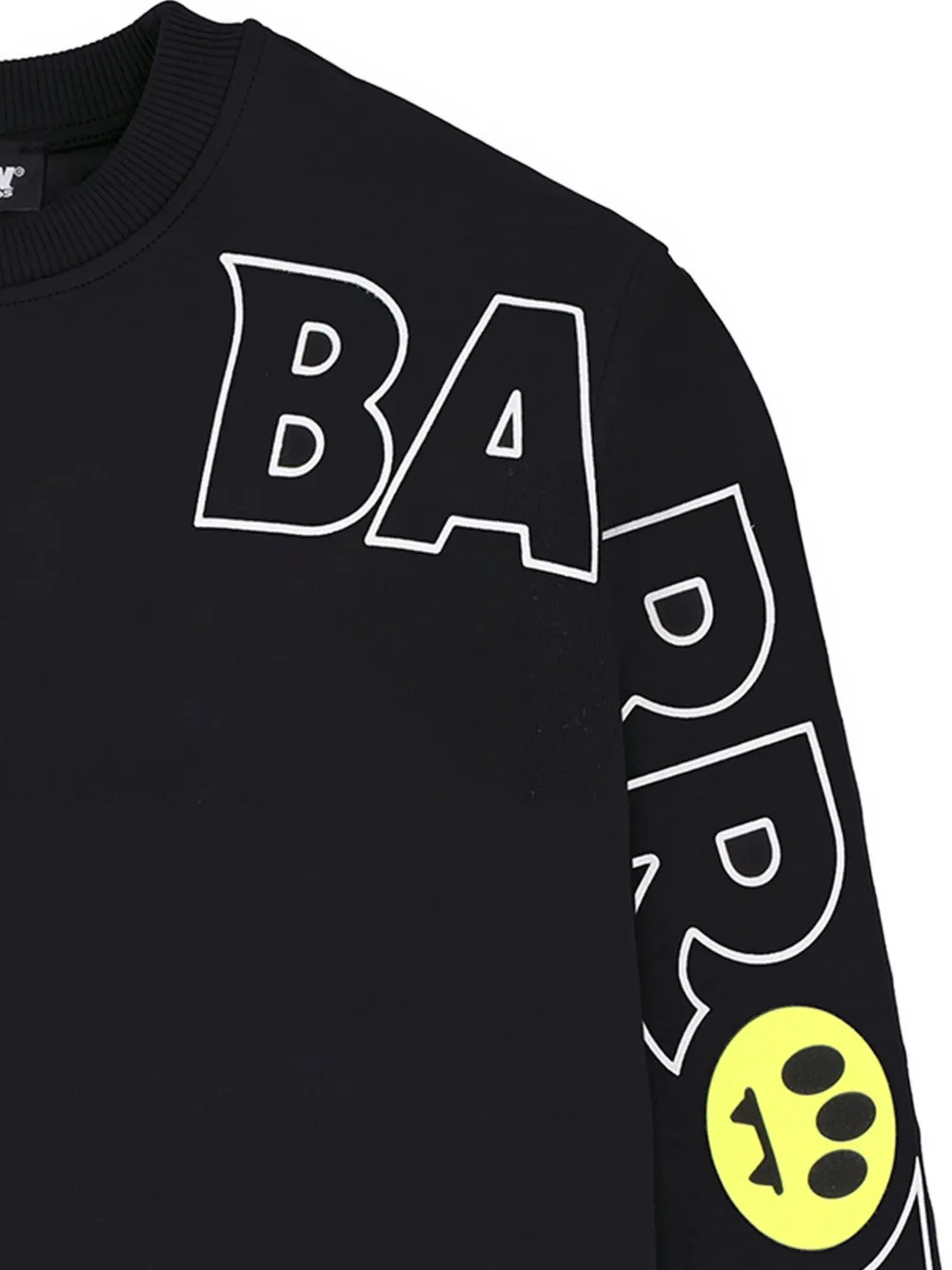 Barrow kids Jersey sweater met logo op de mouwen Zwart