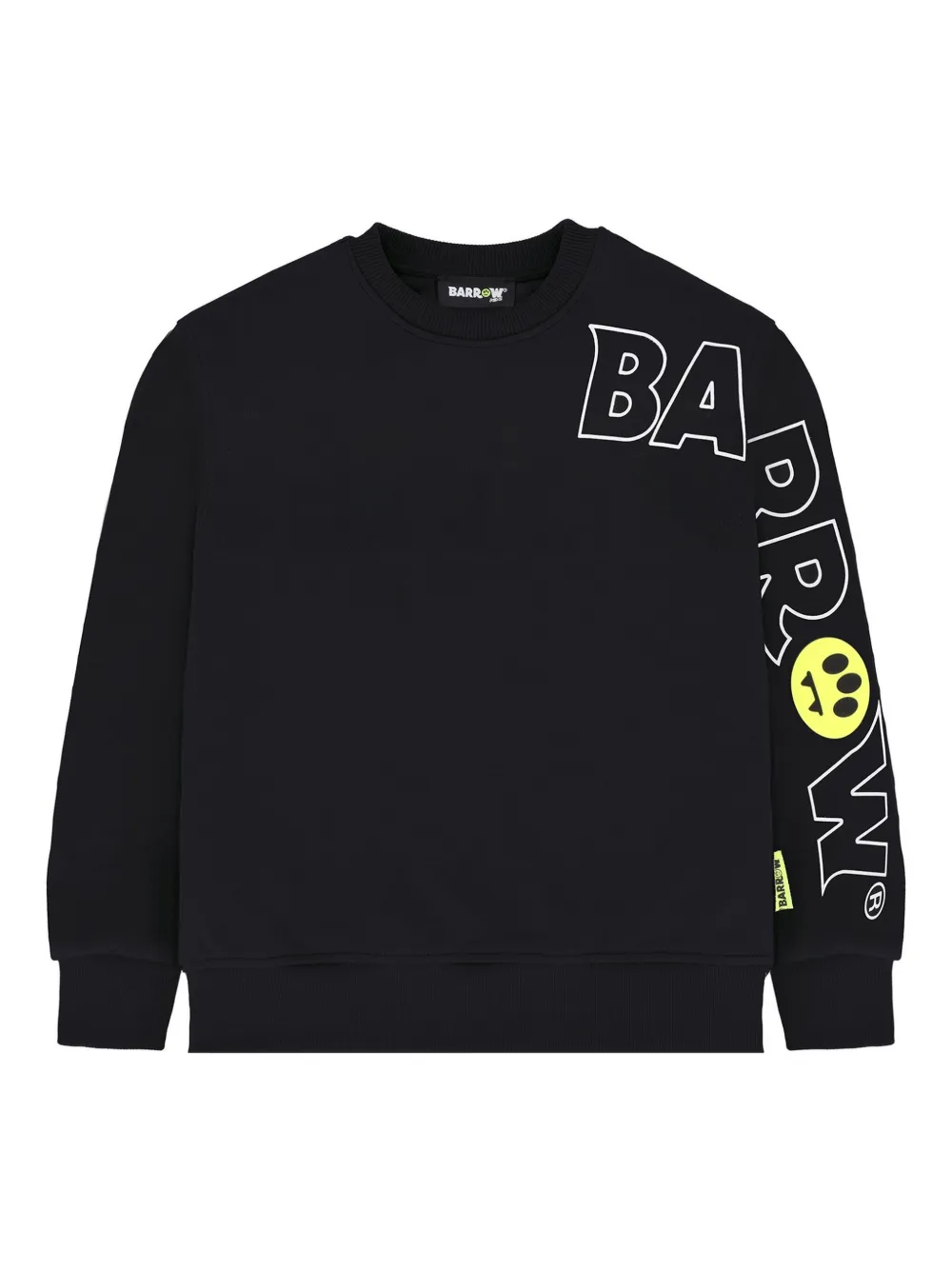 Barrow kids logo-sleeve jersey sweatshirt | Black | Image 1