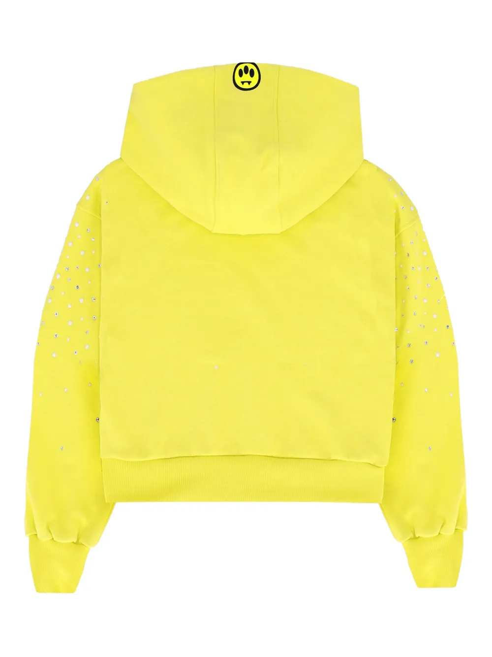 Barrow Rhinestone Fleece Hoodie In Yellow