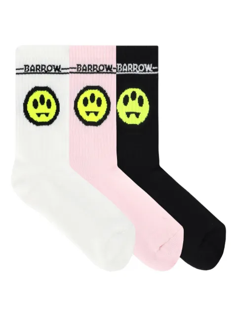 Barrow kids smiley-face socks (pack of three)
