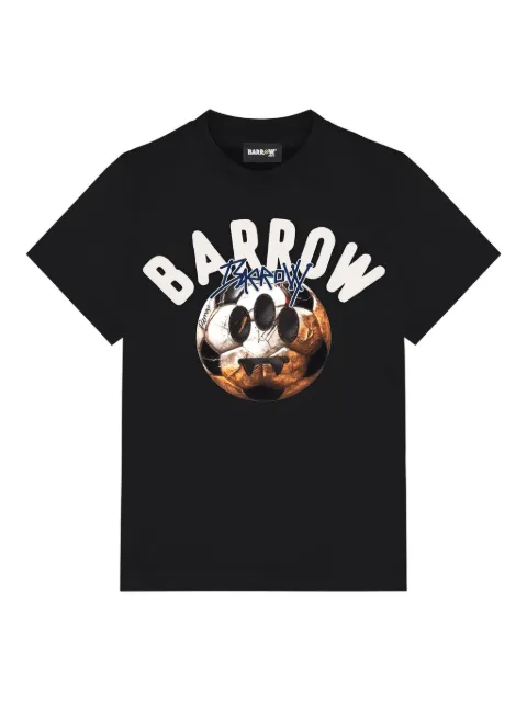 Barrow kids football-print T-shirt
