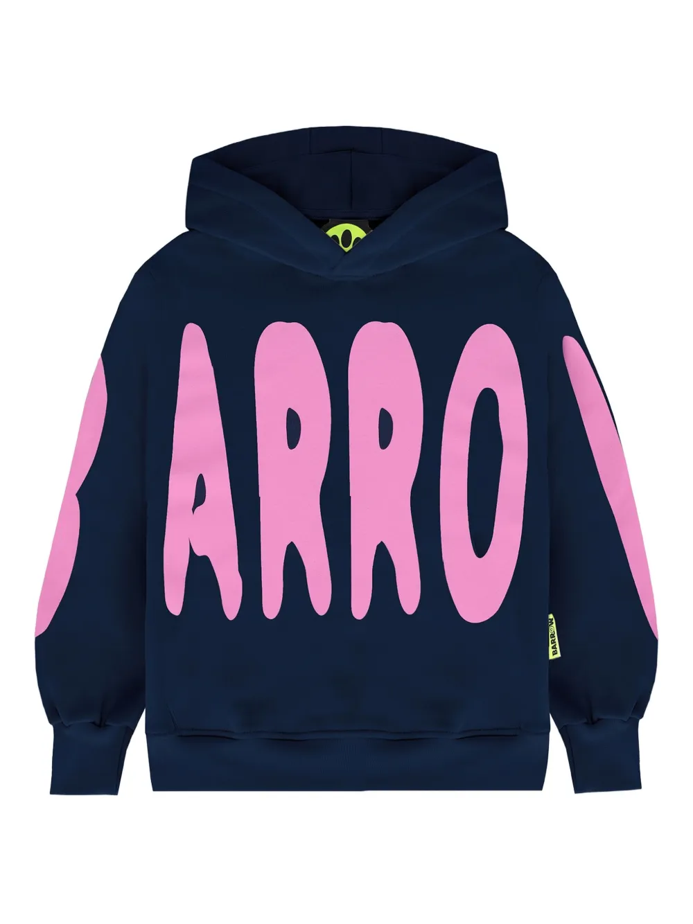 Barrow kids oversized-lettering hoodie | Blue | Image 1