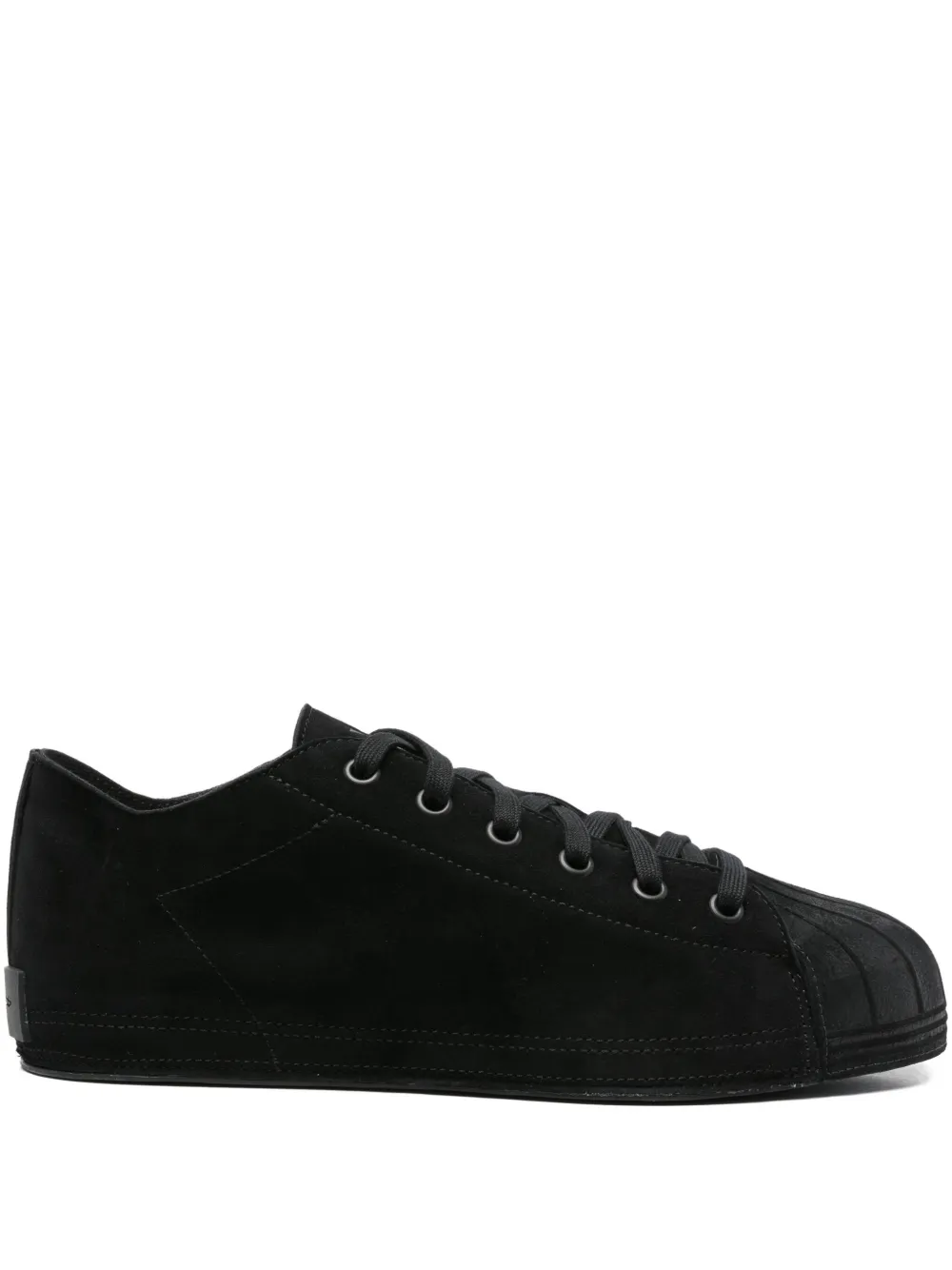 Y-3 suede shell-toe sneakers Black
