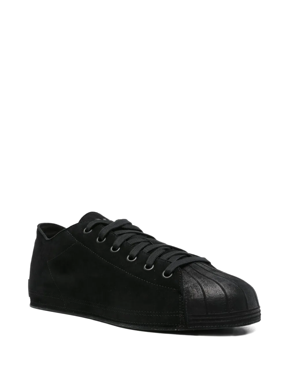 Y-3 suede shell-toe sneakers Black