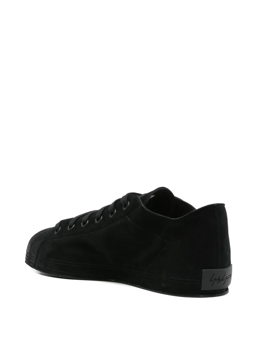 Y-3 suede shell-toe sneakers Black