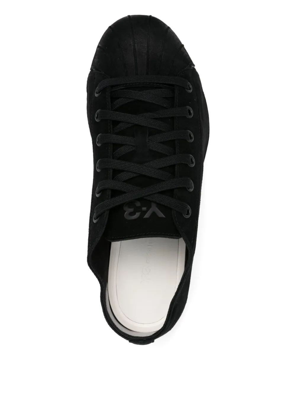 Y-3 suede shell-toe sneakers Black