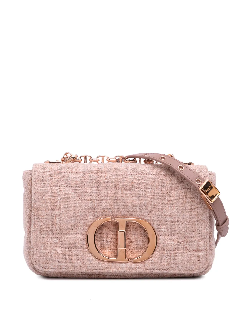 Christian Dior Pre-Owned 2022 Small Tweed Macrocannage Caro Bag Christian Dior Pre-Owned 2022 Small Tweed Macrocannage Caro Bag