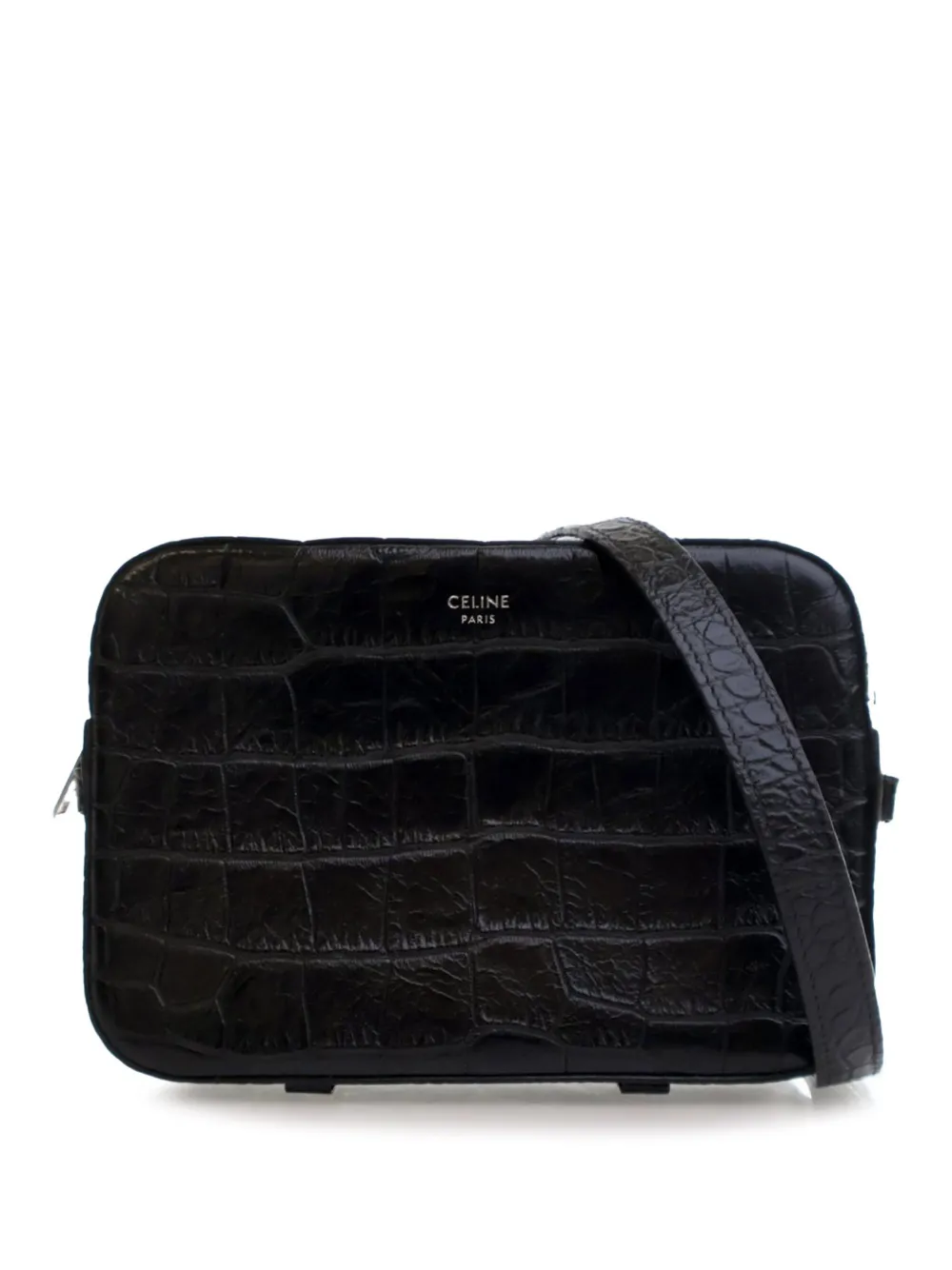 Céline Pre-Owned 2018-2025 Croc Embossed Leather Horizontal Phone Céline Pre-Owned 2018-2025 Croc Embossed Leather Horizontal Phone