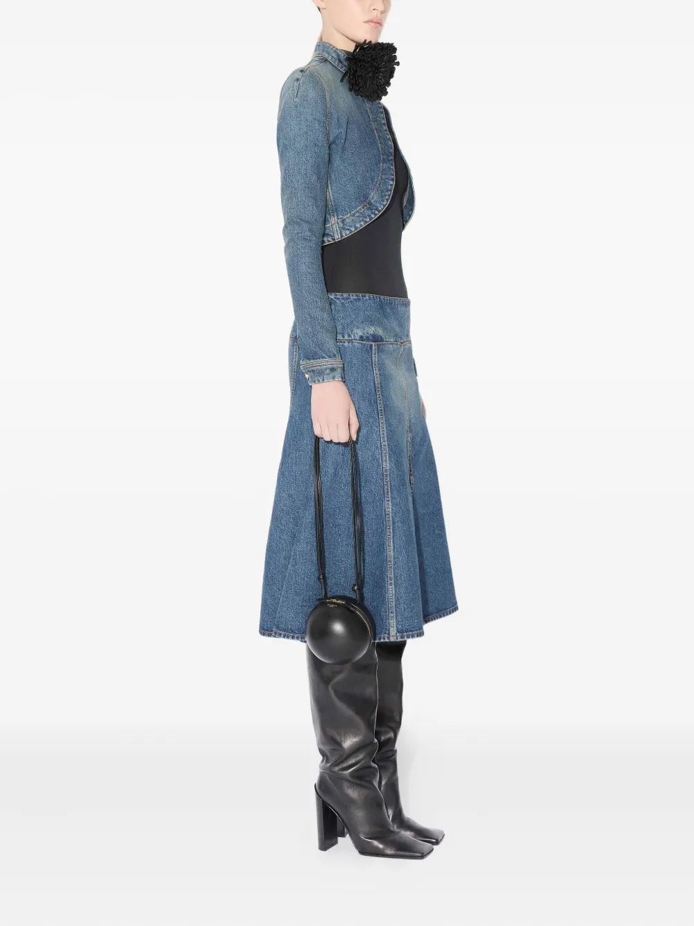 Alaïa jupe en jean à coupe mi-longue | Jupes trapèze | Image 2